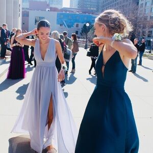 Lulu's Periwinkle Formal Dress